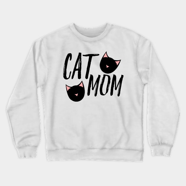 Cat Mom Crewneck Sweatshirt by bubbsnugg